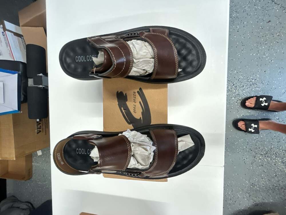 Cool Coser Men's Sporty Outdoor Sandals Brown Size 11